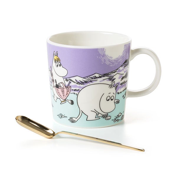 〈cani スプーン 小さじ1/2 セット〉Moomin マグ 0.3L ビーチデイ