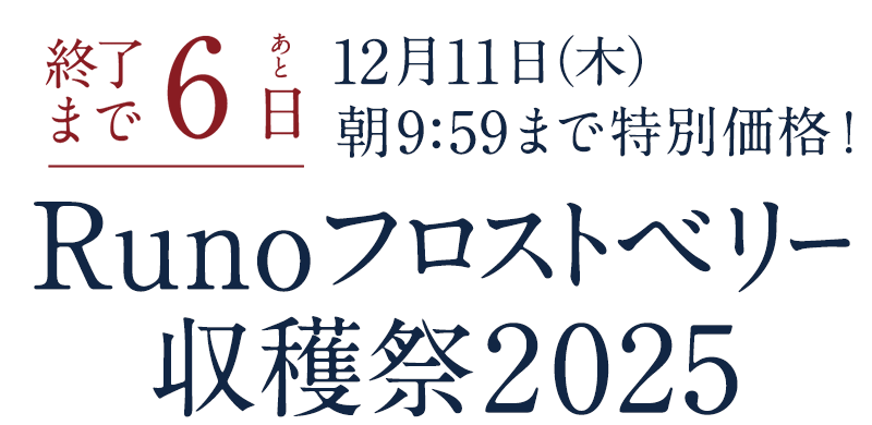 Runoフロストベリー収穫祭2025