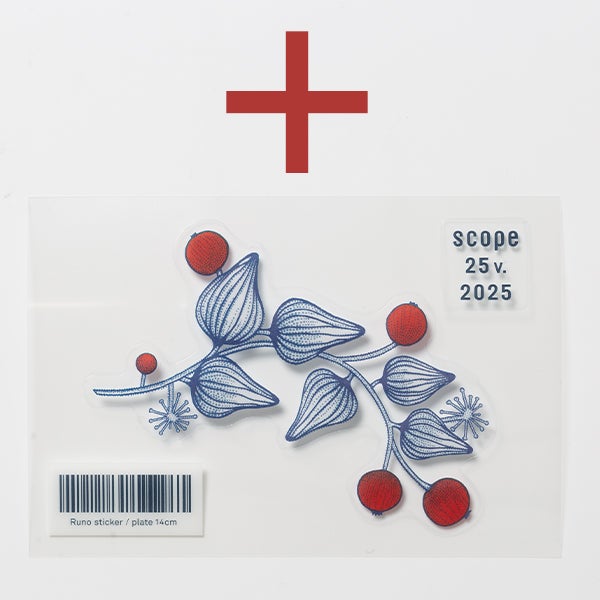 Runo プレート14cm フロストベリー