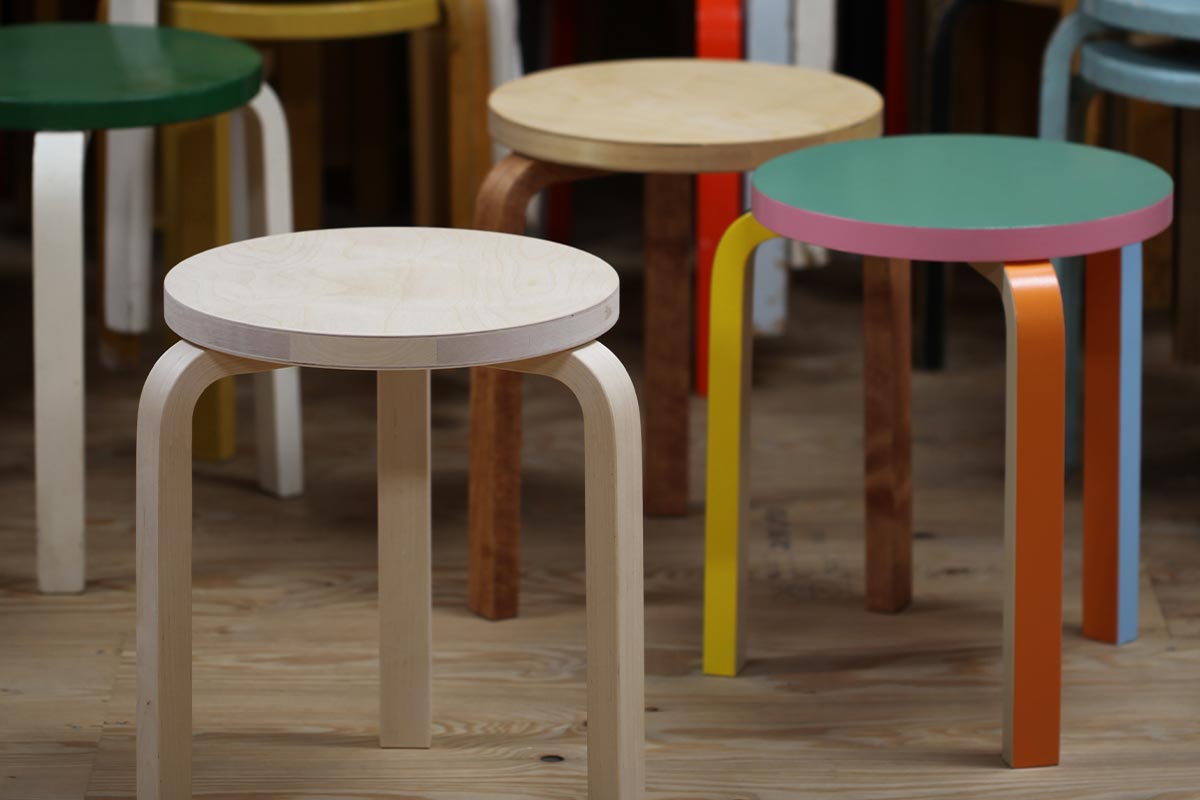 Stool 60 (スツール60) | Stool 60 無塗装 | Artek (アルテック)