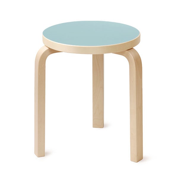 Stool 60 3本脚 リノリウム ブルーヘイズ 33