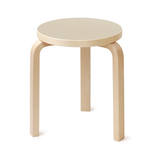 Stool 60 3本脚 リノリウム マカダミア 35