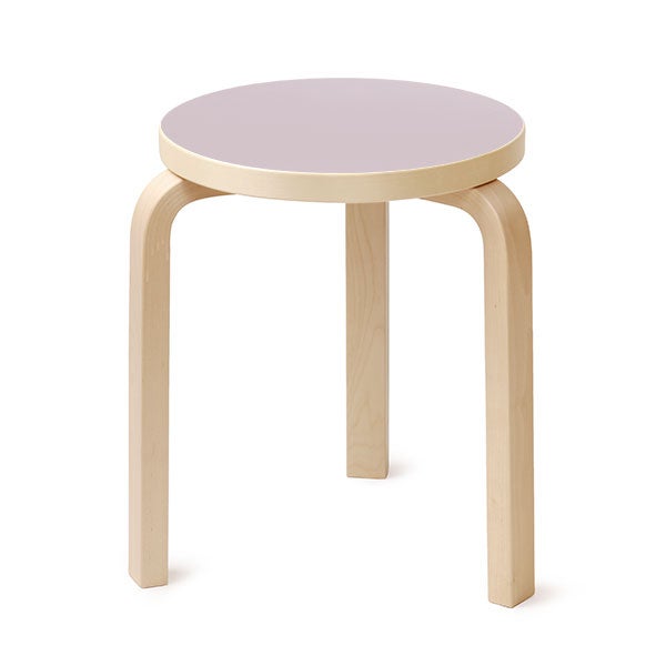 Stool 60 3本脚 リノリウム ソフトライラック 38
