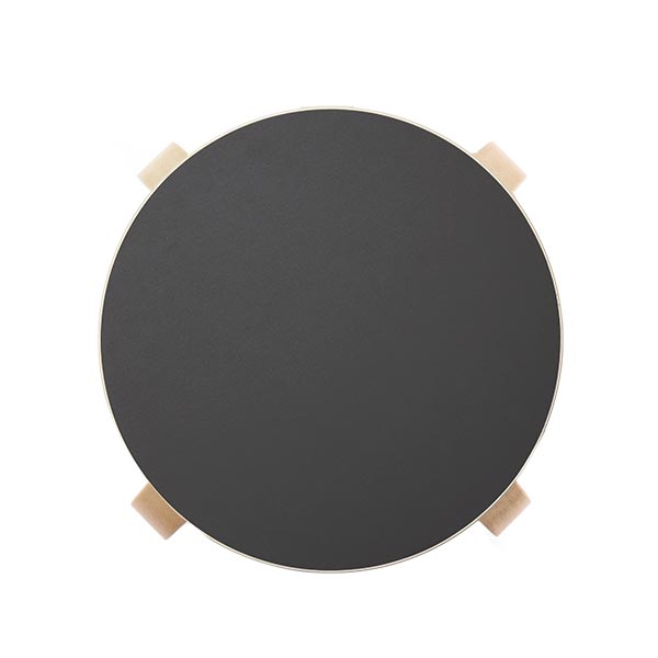 Stool E60 4本脚 リノリウム チャコール 15