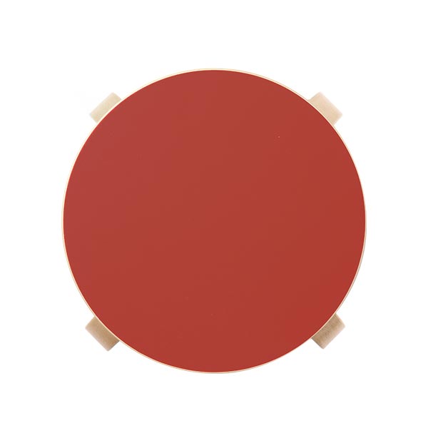 Stool E60 4本脚 リノリウム レッド 29