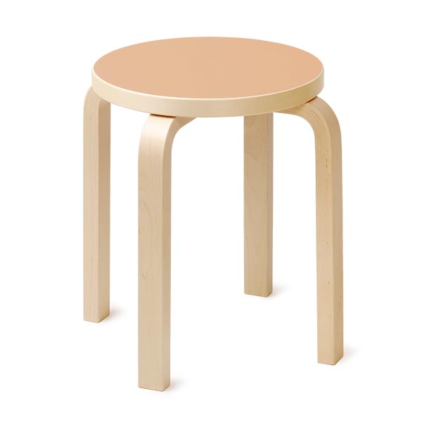Stool E60 4本脚 リノリウム レザー 31