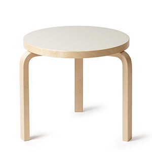90D Table 円形 48cm リノリウム マッシュルーム 10