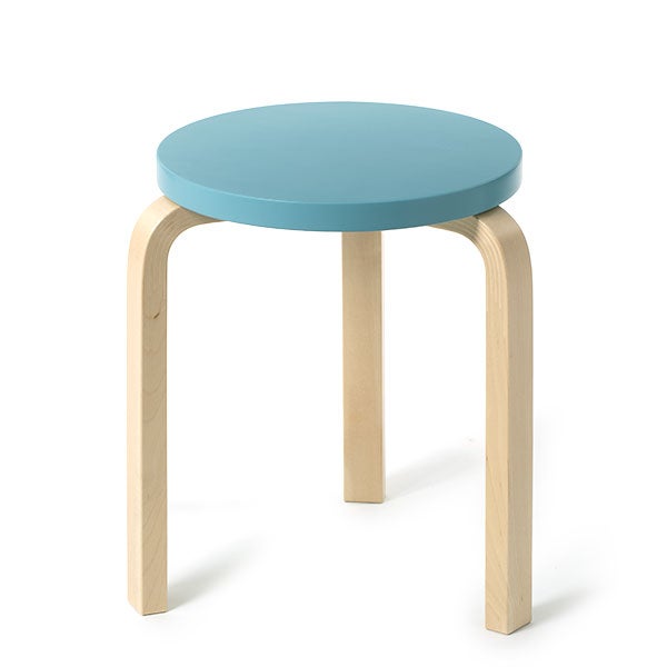 Stool 60 3本脚 スカイブルー+バーチ Paimio 90 Years Fundraising Editions