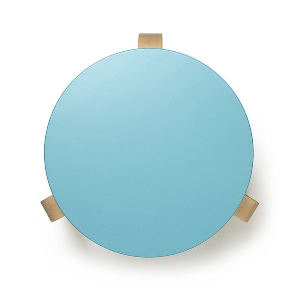 Stool 60 3本脚 スカイブルー+バーチ: Paimio 90 Years Fundraising Editions