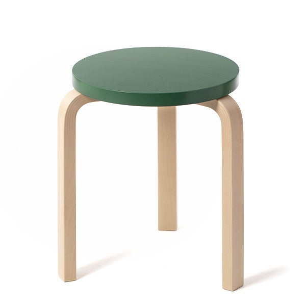 Stool 60 3本脚 フォレストグリーン+バーチ Paimio 90 Years Fundraising Editions