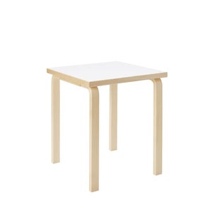 80C Table 60×60cm ホワイトラミネート