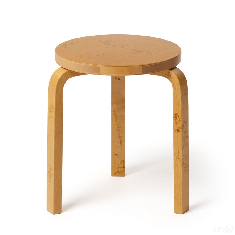 17日までArtek + Moominアルテック＋ムーミン スツール60 Artek + Moomin (アルテック＋ムーミン) Stool 60 Celebration | Artek