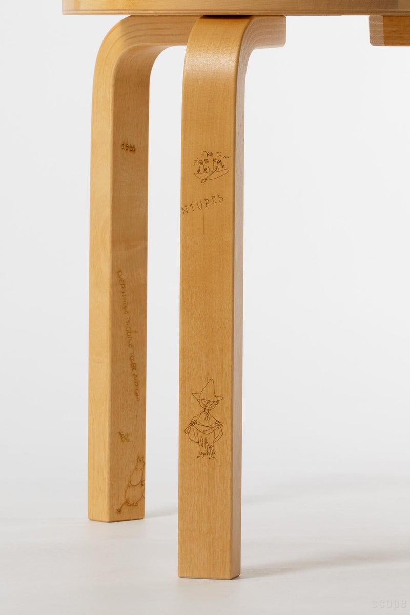Artek + Moomin (アルテック＋ムーミン) Stool 60 Celebration | Artek