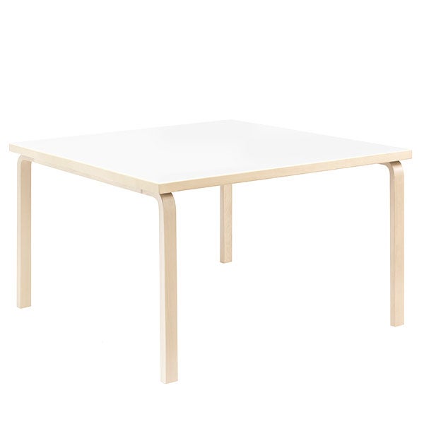 84 Table 120×120cm ホワイトラミネート