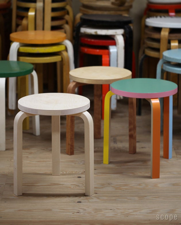 Stool 60 (スツール60) | Stool 60 無塗装 | Artek (アルテック)