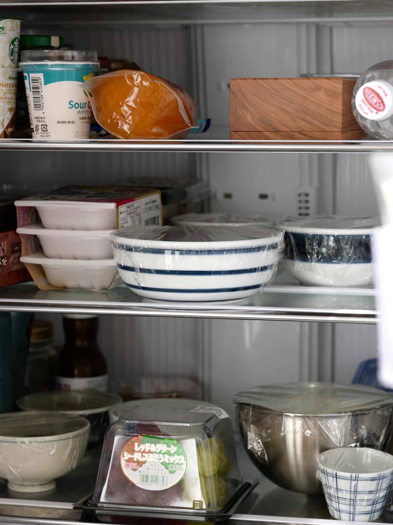 うどん鉢 大 太巻 呉須とまき半 呉須の並び