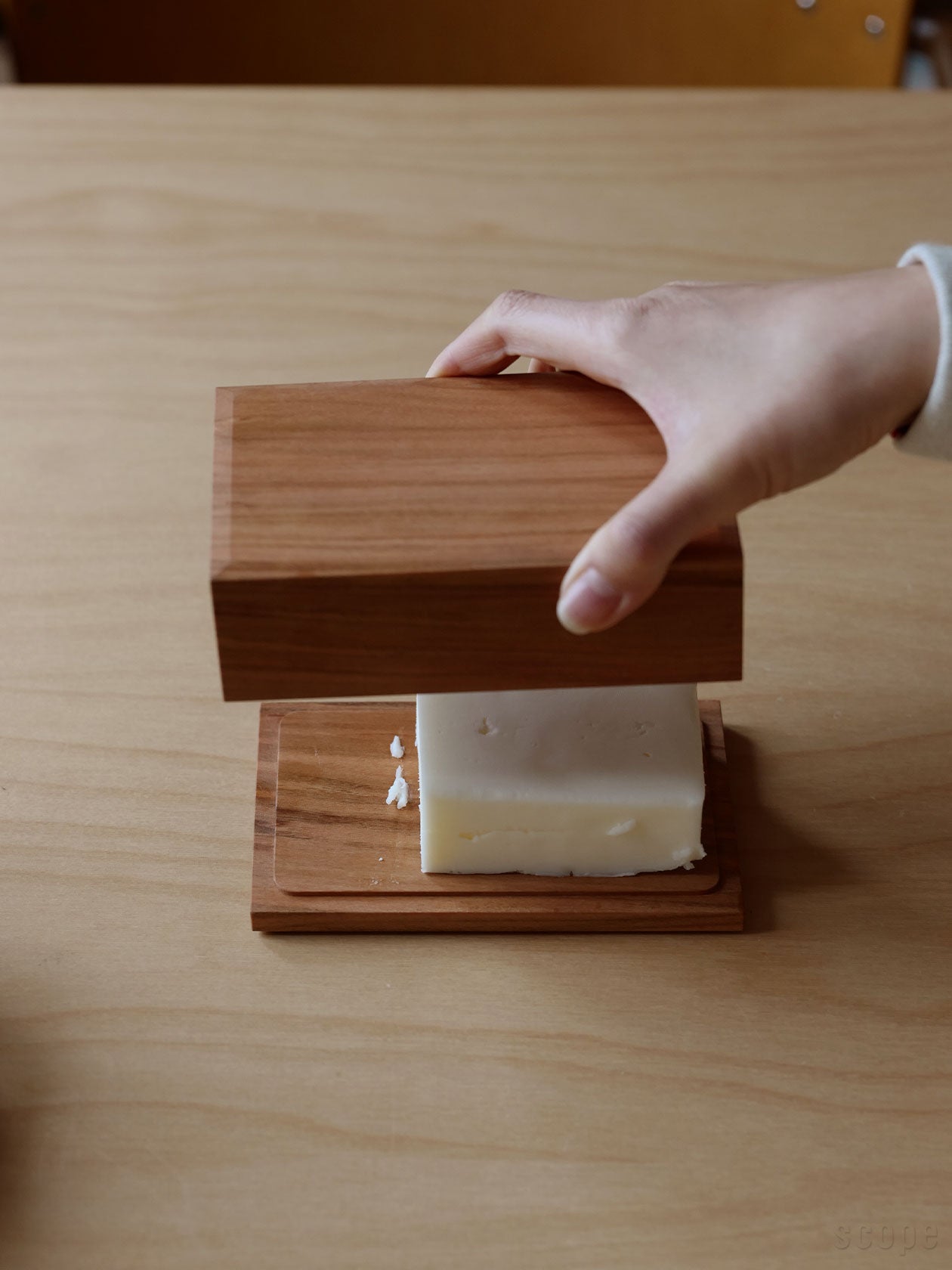 全判にバターを入れたところ