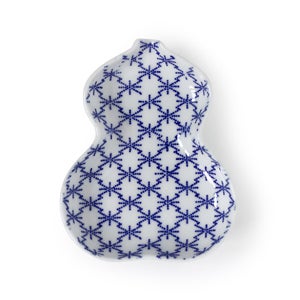 印判豆皿 ひょうたん 松皮