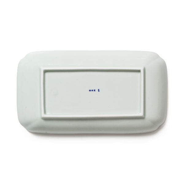 木瓜角皿 縁錆 長角 薄