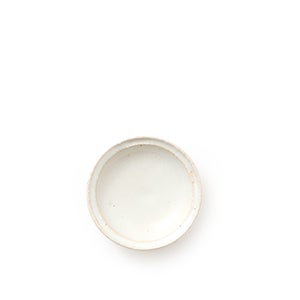 伊賀 玉縁手塩皿 志野