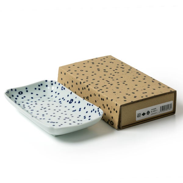 木瓜角皿 雪 長角 01