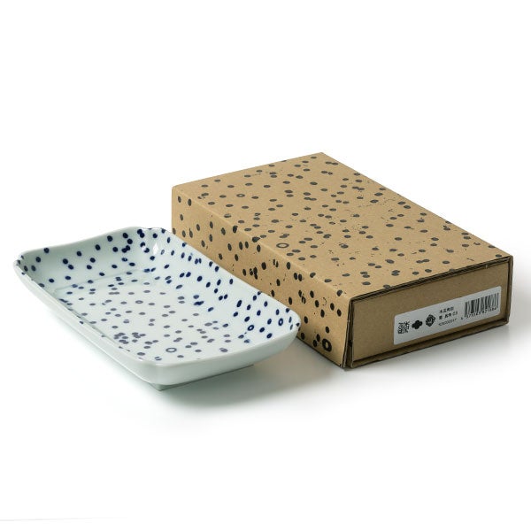 木瓜角皿 雪 長角 03