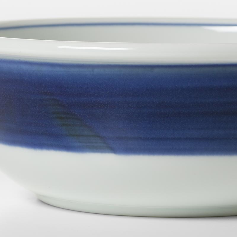 刷毛目の違いや呉須の重なり