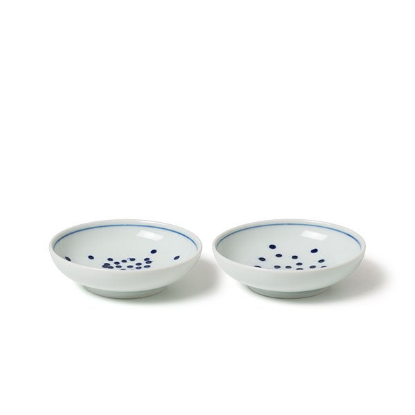 三寸皿 雪 2枚組