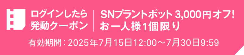 ログインしたら発動クーポン