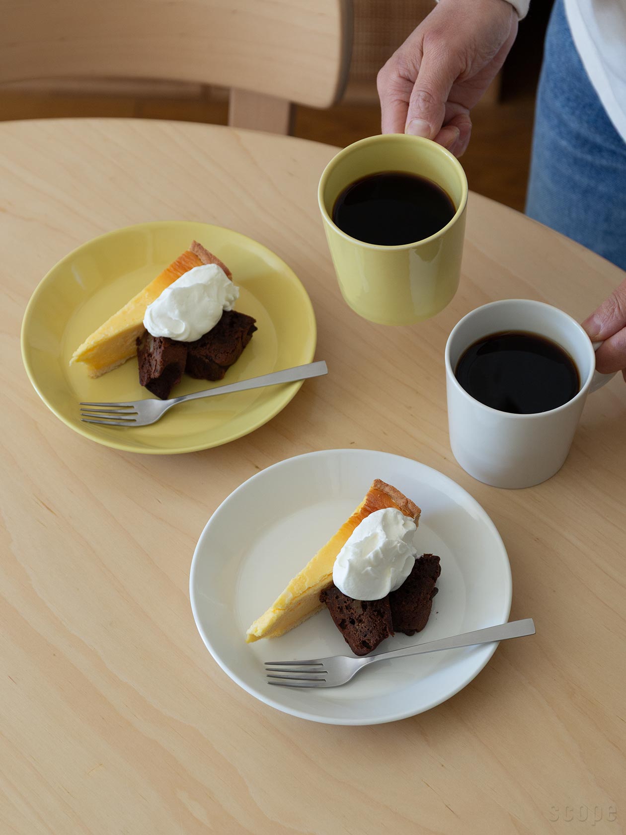 ケーキフォーク。ティーマのプレート15cmや17cmにぴったりのバランス