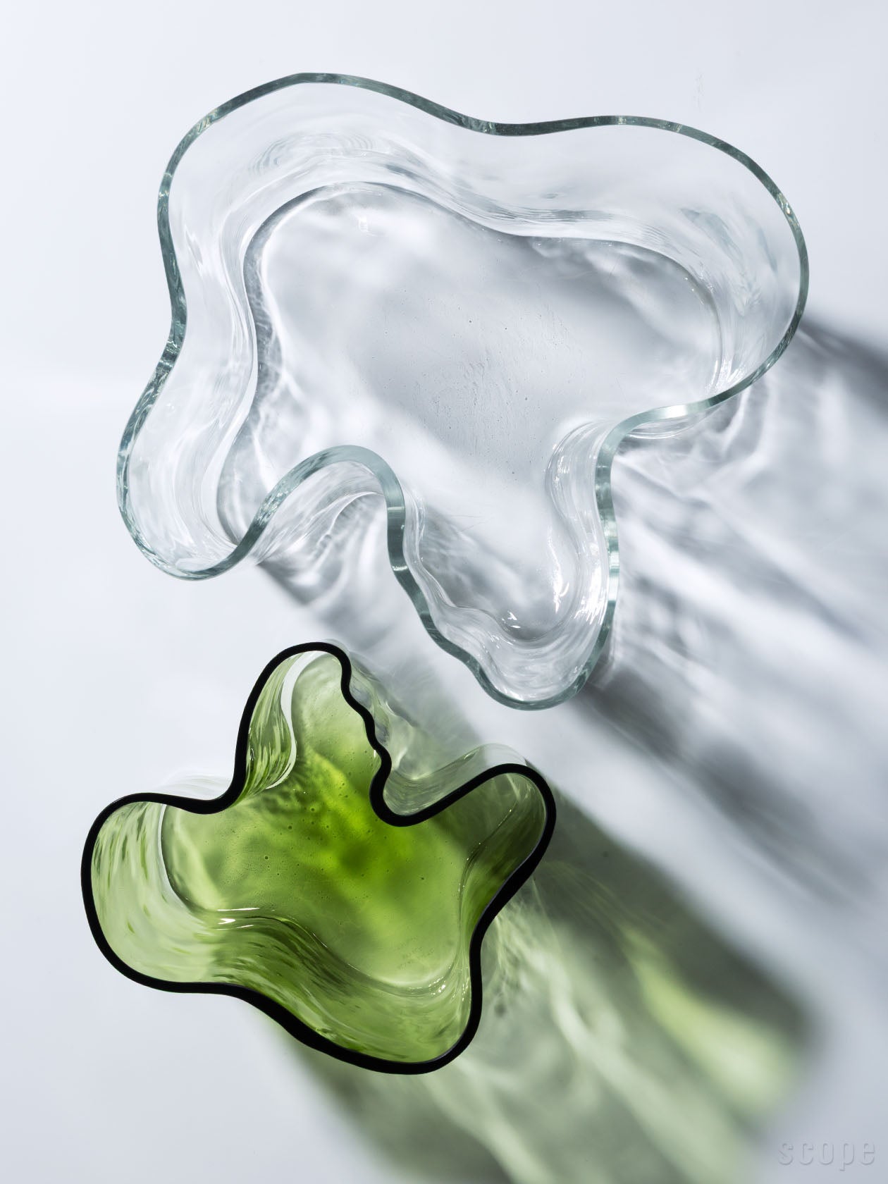 上から見た木型のベースとフィニッシュサンドのアアルトベース