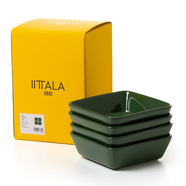 Teema スクエアプレート12×12cm ハンター 4枚セット