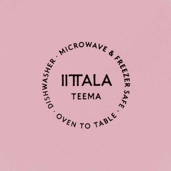 Teema スクエアプレート12×12cm ローズ 4pc