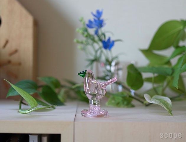 販売終了】 iittala | Birds by Toikka ミニシエッポ脚付 ピンク×グリーン