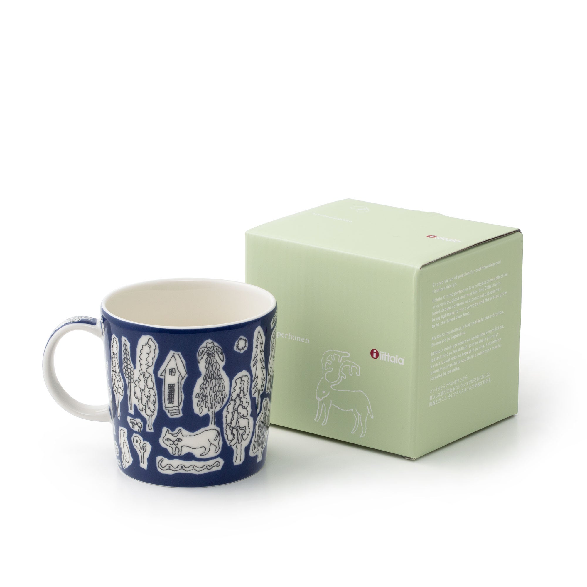 Iittala X mina perhonen マグ 0.3L forest life