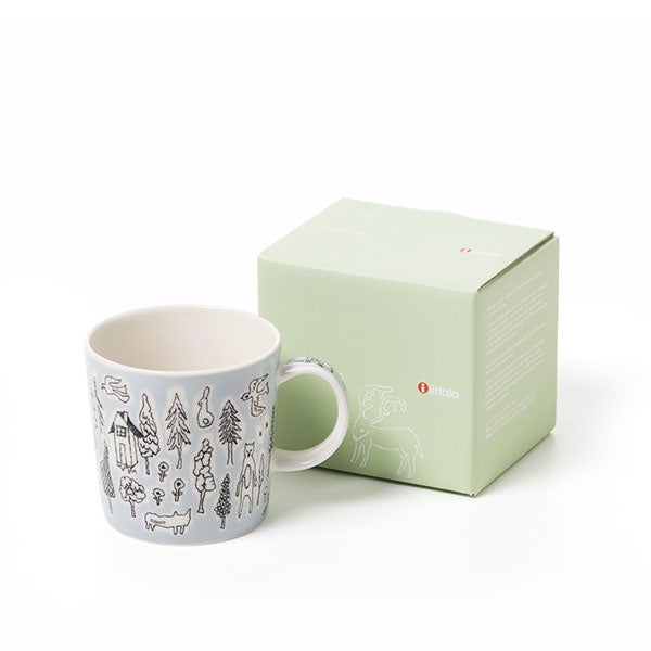 Iittala X mina perhonen マグ0.3L forest life ライトグレー