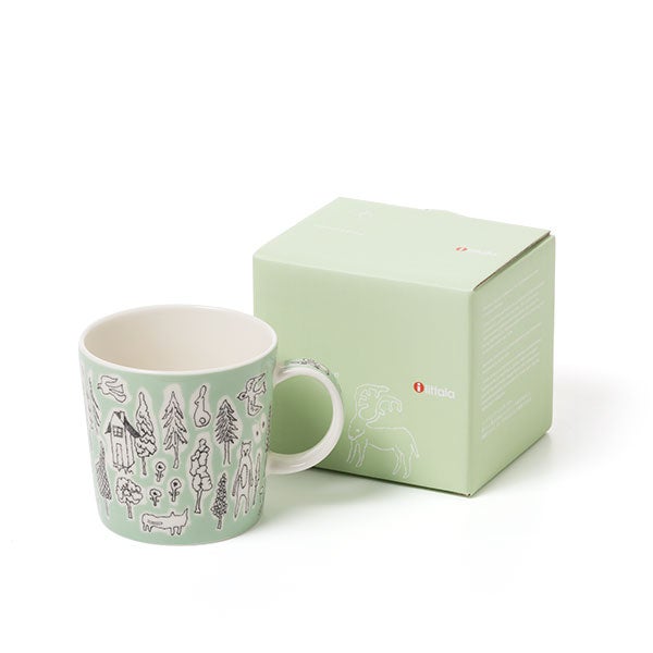 Iittala X mina perhonen マグ0.3L forest life ライトグリーン