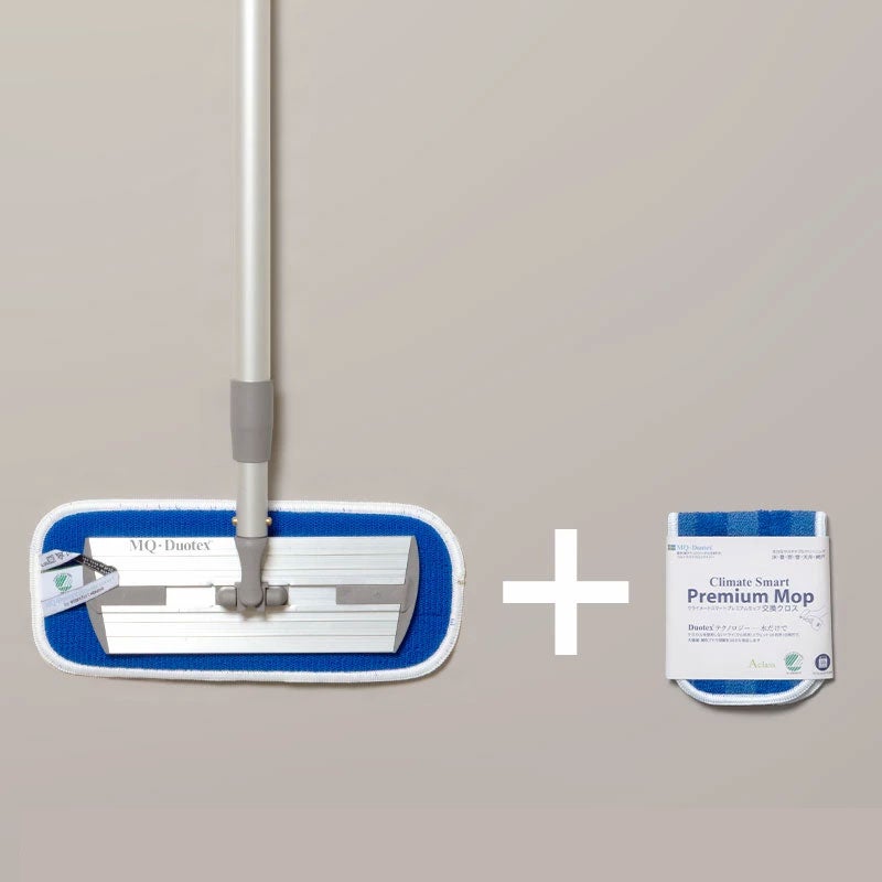 MQ Duotex クライメートスマートプレミアムモップ30cm グレー 本体＆クロスセット 交換用クロス付