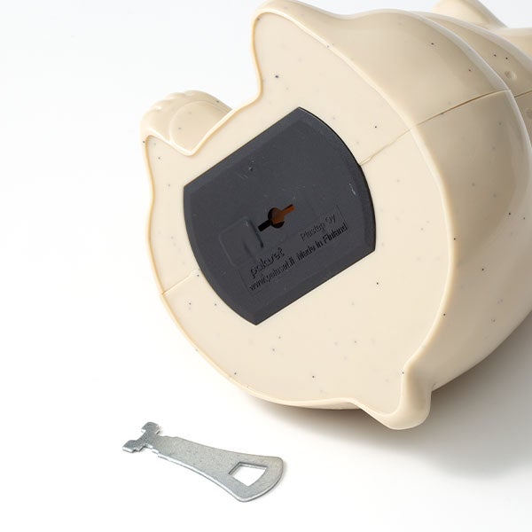 Polar Bear Money Box マフラー付き ブルー