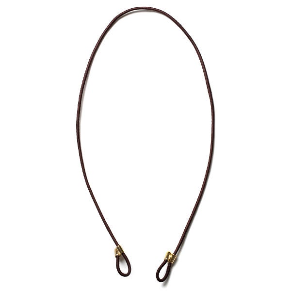 マスクホルダー ブラウン×ゴールド