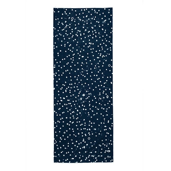 手ぬぐい 035 立花文穂 雪 紺