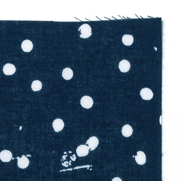 手ぬぐい 035 立花文穂 雪 紺