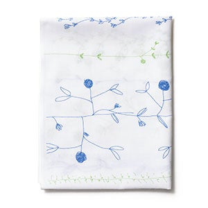 手ぬぐい 019 石本藤雄 野道 青と緑