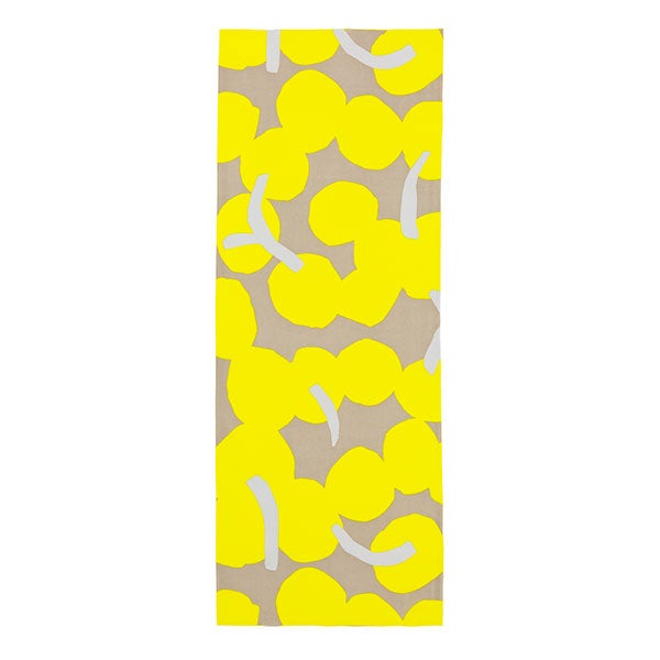 手ぬぐい 046 鈴木マサル GRAPE イエロー