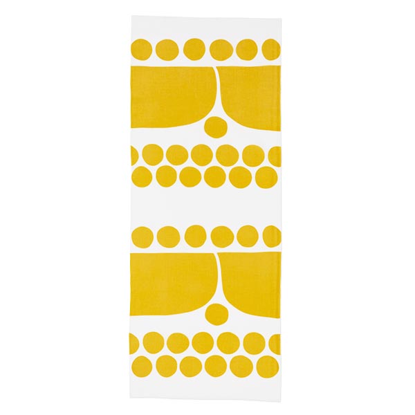 手ぬぐい 041 Birger Kaipiainen Sunday morning イエロー