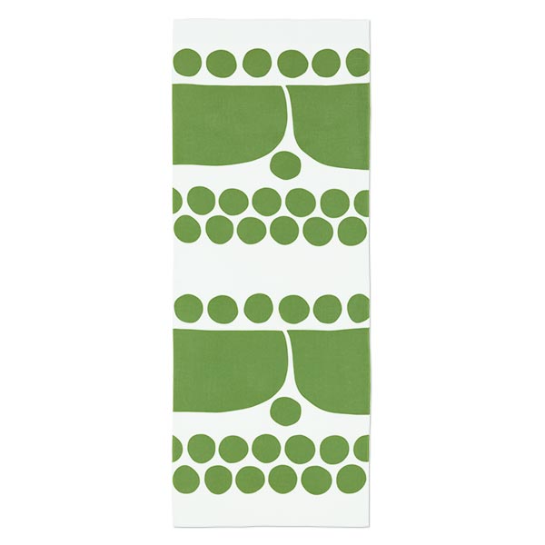 手ぬぐい 042 Birger Kaipiainen Sunday morning グリーン