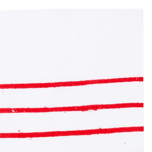 手ぬぐい 058 立花文穂 棒だー レッド