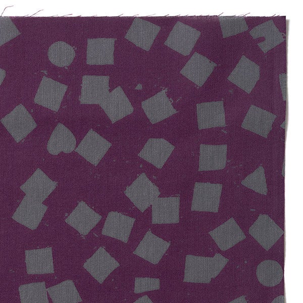 手ぬぐい 061 立花文穂 マルサンカクシカク パープル