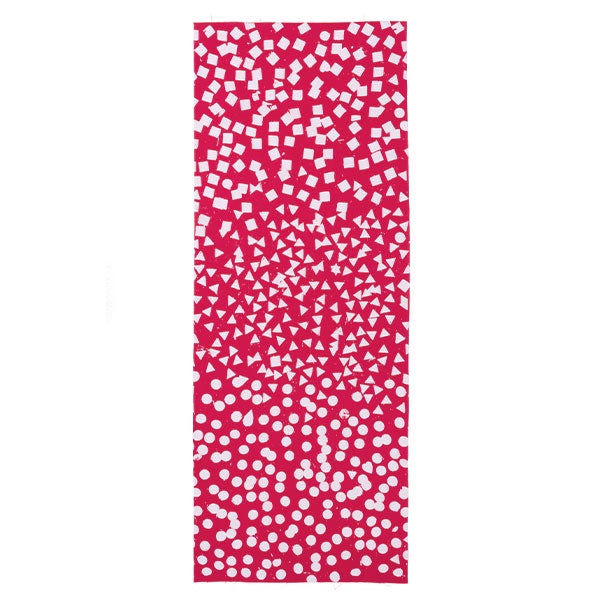 手ぬぐい 062 立花文穂 マルサンカクシカク レッド