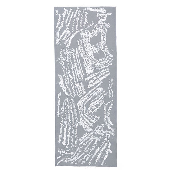 手ぬぐい 063 立花文穂 スペル グレー